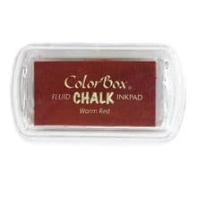 WARM RED - Colorbox Fluid Chalk Mini Ink Pad for paper, foil and clay craft